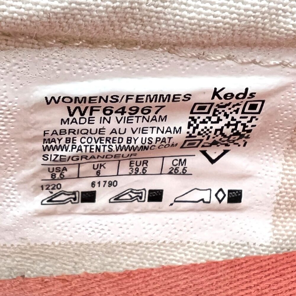 Keds Womens Slip-On Floral Canvas Shoes Size 8.5 US Tropical Design Rubber Sole - Picture 5 of 16